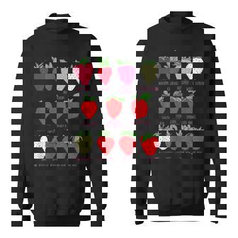 ストロベリーフルーツシャツ イチゴの種類 コテージコア スウェットシャツ - Kawaiitshirt