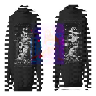 セクシーガールedmシャツメンズ–セクシーブロンドdjレイブ スウェットシャツ - Kawaiitshirt