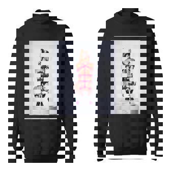 セクシーガールグラフィックtシャツ シバリロープのセクシーなピンナップガール スウェットシャツ - Kawaiitshirt