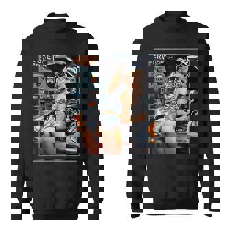 セクシーガールグラフィックtシャツ セクシーなブロンドメカニックピンナップガール スウェットシャツ - Kawaiitshirt