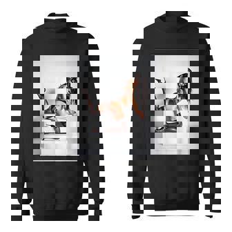 セクシーガールグラフィックtシャツ マスクのセクシーなファッションモデル スウェットシャツ - Kawaiitshirt