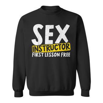 セックスインストラクター 初めてのレッスン 自由恋愛 セックス教師 スウェットシャツ - Kawaiitshirt