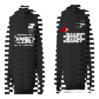 チェコ共和国 胸に Cesko 旗国旗 長袖tシャツ スウェットシャツ - Kawaiitshirt