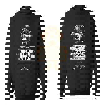 チームクリケット、クリケットの正義、犬好き、ハンティングドッグ スウェットシャツ - Kawaiitshirt