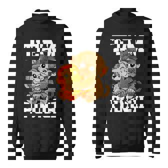 チームパンチ ザモンキー パンチ君 日本動物園 ぬいぐるみ スウェットシャツ - Kawaiitshirt