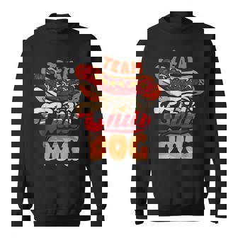 チーム・チリ・ドッグ 面白いチリコンカーン ホットドッグ好きのフードトラック スウェットシャツ - Kawaiitshirt