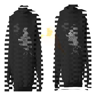 テニス ヨーロッパコマドリ 鳥 動物 図 バードウォッチング 贈り物 鳥類学者 生物学者 自然科学 スウェットシャツ - Kawaiitshirt