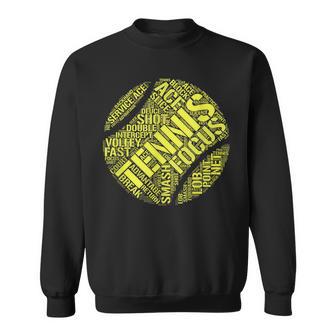 テニス 面白いtシャツ ボール おもしろ 服 ネタ メンズ レディース テニス部 おもしろグッズ 大人 子供 スウェットシャツ - Kawaiitshirt