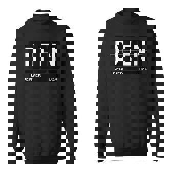 デンデンデンバー コロラドusa 旅行 お土産 白文字 スウェットシャツ - Kawaiitshirt