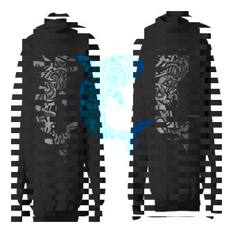 トライバルスタイル ハワイ マノ サメ 恋人 週間 ビーチギフト スウェットシャツ - Kawaiitshirt