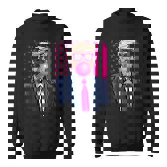 トランプ バブルガム アメリカ国旗 アメリカ トランプ スウェットシャツ - Kawaiitshirt