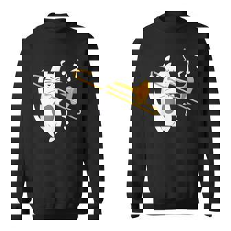 トロンボーン奏者 猫 トロンボーン奏者 音楽好き スウェットシャツ - Kawaiitshirt