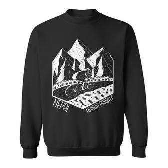 ナンガ パルバット トレイル マウンテンバイク ネイチャー ハイキング ネパール ツーリスト スウェットシャツ - Kawaiitshirt