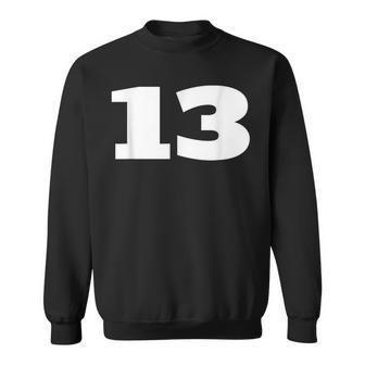 ナンバー13 Thirn スポーツチーム フロントプリント お揃い 誕生日 スウェットシャツ - Kawaiitshirt