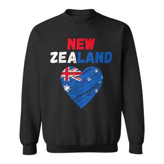 ニュージーランド国旗 ホリデーハート ニュージーランド国旗 スウェットシャツ - Kawaiitshirt
