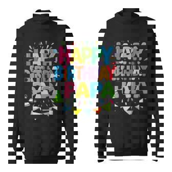 ハッピーバースデーパパはパパの誕生日 長袖tシャツ スウェットシャツ - Kawaiitshirt