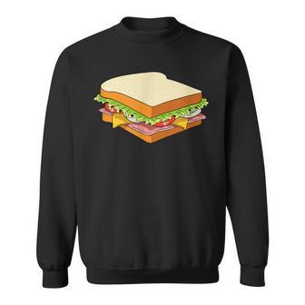 ハム&チーズサンドイッチ スウェットシャツ - Kawaiitshirt