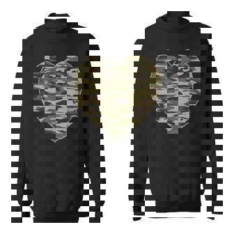 ハート迷彩服 レディース メンズ 迷彩 ミリタリー タクティカル スウェットシャツ - Kawaiitshirt