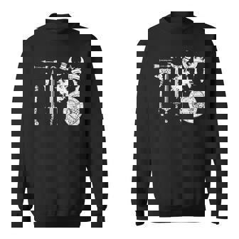 バイキング 戦士装備 剣 兜 斧 角 ヴァルハラ スウェットシャツ - Kawaiitshirt