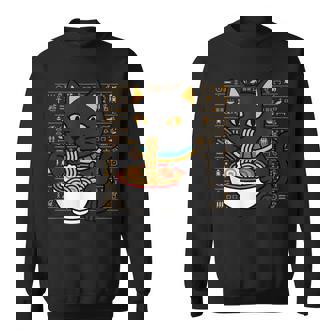 バストキャット ラーメン エジプト エジプト神話 女神バステット スウェットシャツ - Kawaiitshirt