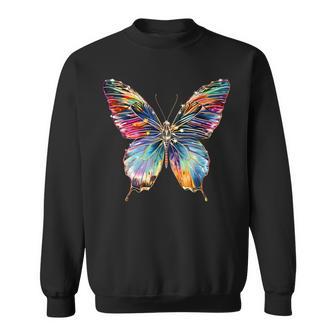 バタフライ カラフルな羽 バタフライ 蝶 スウェットシャツ - Kawaiitshirt