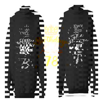 バースデーキング 78 ロイヤルテーマ 誕生日パーティー お祝い 78歳 スウェットシャツ - Kawaiitshirt