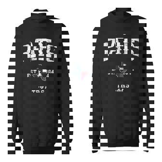 パリテキサスtx ビンテージ州旗スポーツデザイン スウェットシャツ - Kawaiitshirt