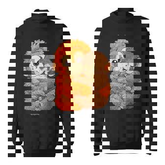 パンチくんとぬいぐるみ パンチザモンキー ニホンザル スウェットシャツ - Kawaiitshirt