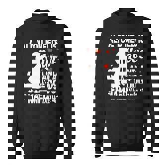 パーソナライズドドッグネームダンテかわいい犬ペット愛好家 長袖tシャツ スウェットシャツ - Kawaiitshirt