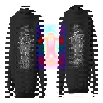 ビッグフット ペトログリフ – 古代サスカッチ洞窟アートデザイン スウェットシャツ - Kawaiitshirt
