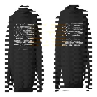 ビッグフットガンオーナー アメリカ国旗 ミリタリー サスカッチ Ar15 長袖tシャツ スウェットシャツ - Kawaiitshirt