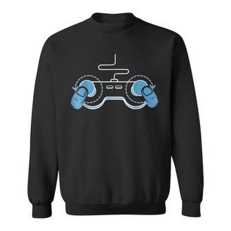ビデオゲームコントローラー おもしろおっぱい ゲーマー スウェットシャツ - Kawaiitshirt