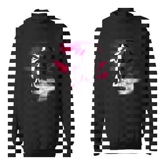 ピンクパンサー ル ピンクシルエット 霧の中 長袖tシャツ スウェットシャツ - Kawaiitshirt