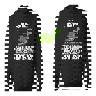 ピーナッツバターで亀よりもゆっくり走る スウェットシャツ - Kawaiitshirt