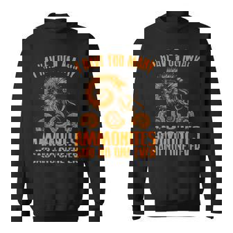 ファニー アンモナイト 化石ギフト メンズ レディース クールな貝殻 ラブ スウェットシャツ - Kawaiitshirt