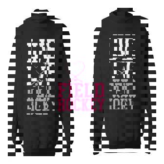 フィールドホッケー ライブ ラブ フィールドホッケー スウェットシャツ - Kawaiitshirt