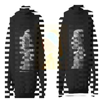 フェルメール【真珠の耳飾りの少女】贈り物 ギフト スウェットシャツ - Kawaiitshirt