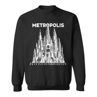 フリッツ・ラングのメトロポリス サイレントsfクラシック スウェットシャツ - Kawaiitshirt