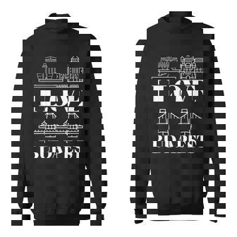 ブダペスト ハンガリー 街並み地図 旅行 スウェットシャツ - Kawaiitshirt