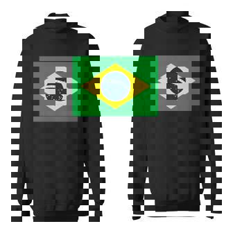 ブラジル レディース メンズ キッズ 左胸 ブラジル国旗 スウェットシャツ - Kawaiitshirt