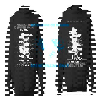 ブレイクダンス走ったり歩いたりしない面白いダンス動物 スウェットシャツ - Kawaiitshirt