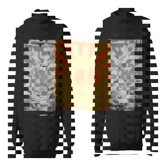 ブロントサウルス Brontosaurus Dinosaur Vintage Ramen Japanese Noodle Sweatshirt Unisex | Mazezy