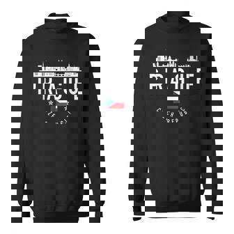 プラハ スカイライン チェコ共和国 国旗 プライド お土産 スウェットシャツ - Kawaiitshirt