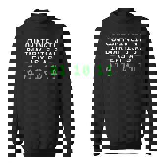 プログラマー カウントイン バイナリコード バイナリコーディング スウェットシャツ - Kawaiitshirt