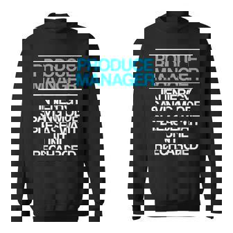 プロデュースマネージャー 食料品店スーパーバイザー スウェットシャツ - Kawaiitshirt