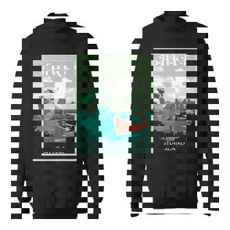 プーケット ロングテール ボート サムイ島 タイ 微笑みの国 バンコク お土産 旅行の贈り物 休暇 ビーチ パッタイ 長袖tシャツ スウェットシャツ - Kawaiitshirt