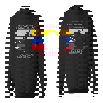 ベネズエラ Beisbol 野球旗 ベネズエラ スポーツファンen スウェットシャツ - Kawaiitshirt