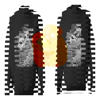 ベビーモンキーパンチ 面白い猿のぬいぐるみミーム スウェットシャツ - Kawaiitshirt