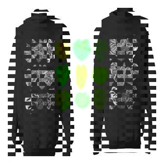 ボタニストガーデン サトイモモンステラ 植物コレクション 葉 長袖tシャツ スウェットシャツ - Kawaiitshirt