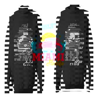 マイアミビーチtシャツ、マイアミ半袖グラフィックデザイン。 スウェットシャツ - Kawaiitshirt